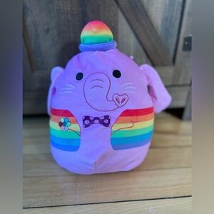 Squishmallows Disney Pride Collection‎ 8” Bing Bong Elephant Rainbow plush